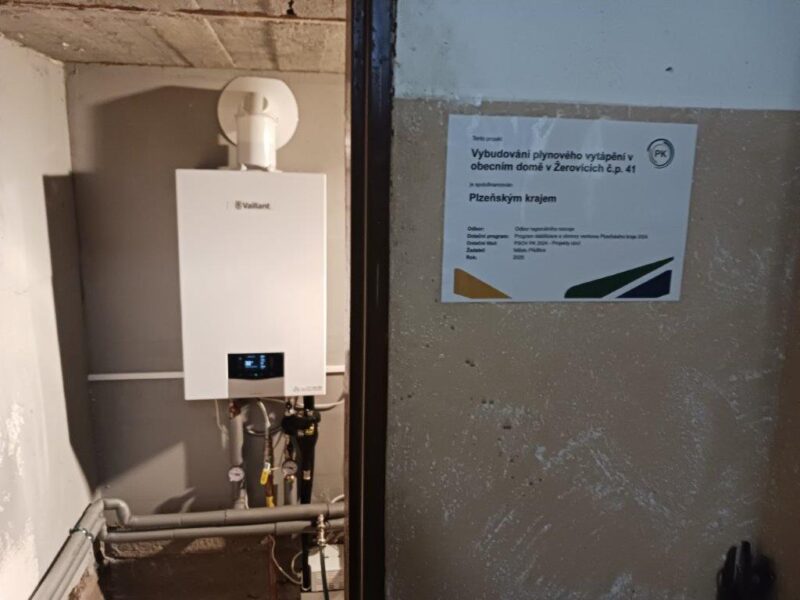 Obecní dům Žerovice – nové vytápění