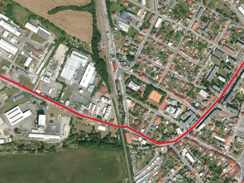 Silnice II/230 Přeštice, Husova ulice