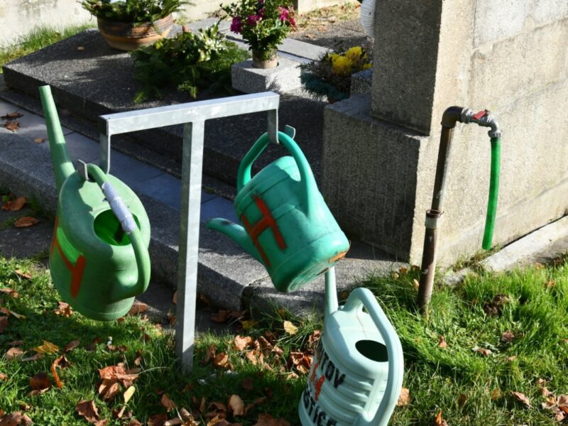 Vrt pro zásobování hřbitova vodou