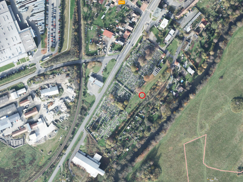 Vrt pro zásobování hřbitova vodou