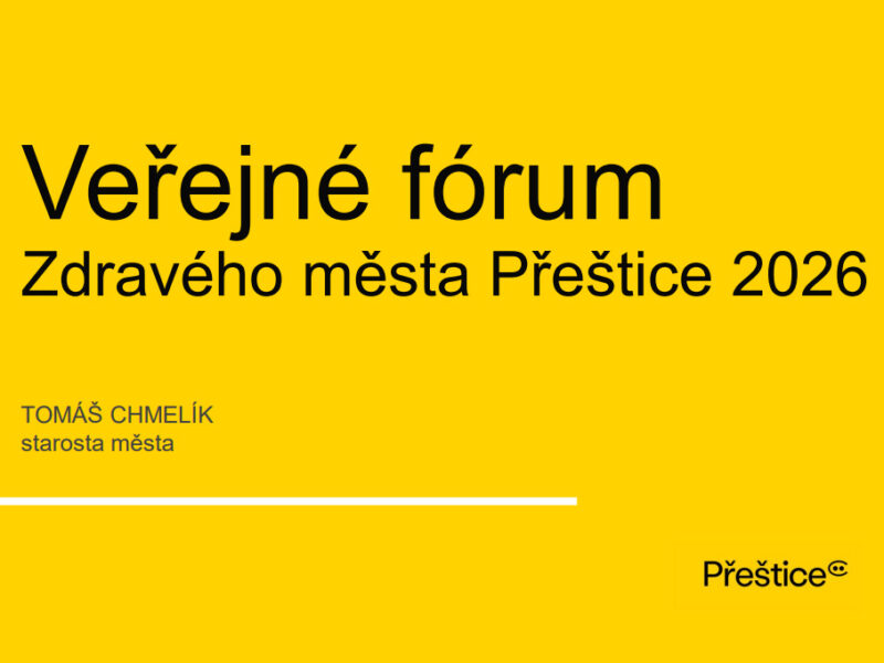 Veřejné fórum Zdravého města Přeštice 2026
