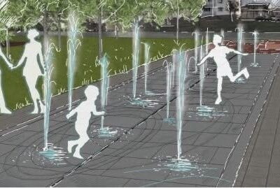 Rekonstrukce vodního prvku ve vnitrobloku