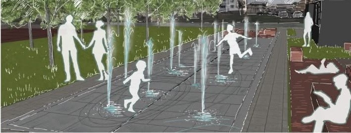 Rekonstrukce vodního prvku ve vnitrobloku